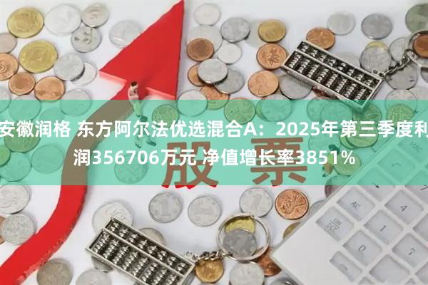 安徽润格 东方阿尔法优选混合A：2025年第三季度利润356706万元 净值增长率3851%
