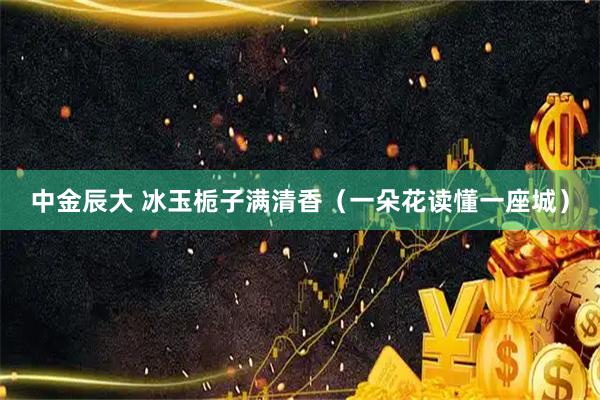 中金辰大 冰玉栀子满清香(一朵花读懂一座城)